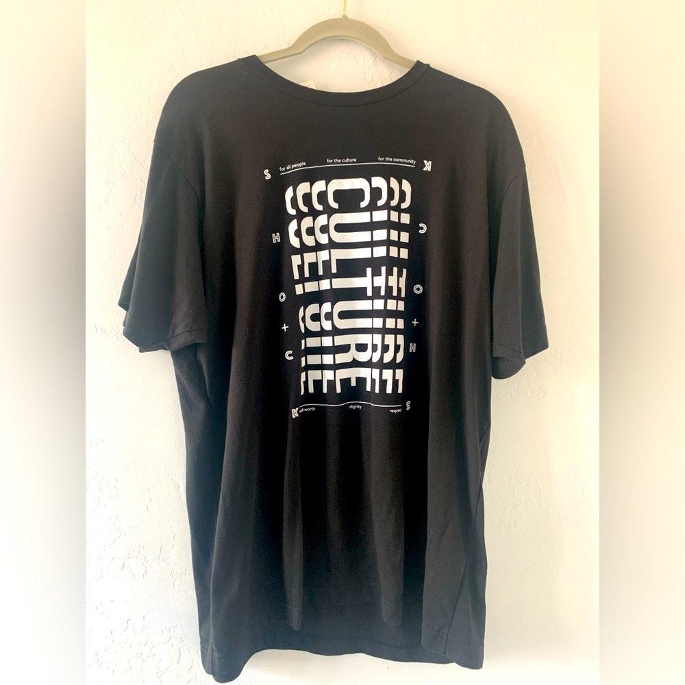 Tultex Culture Shock Mens T Shirt Black Size XL